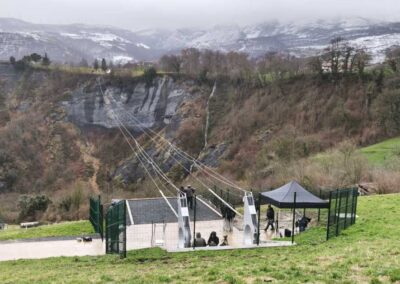 Tirolinas Doble de 420m en Soba Cantabria